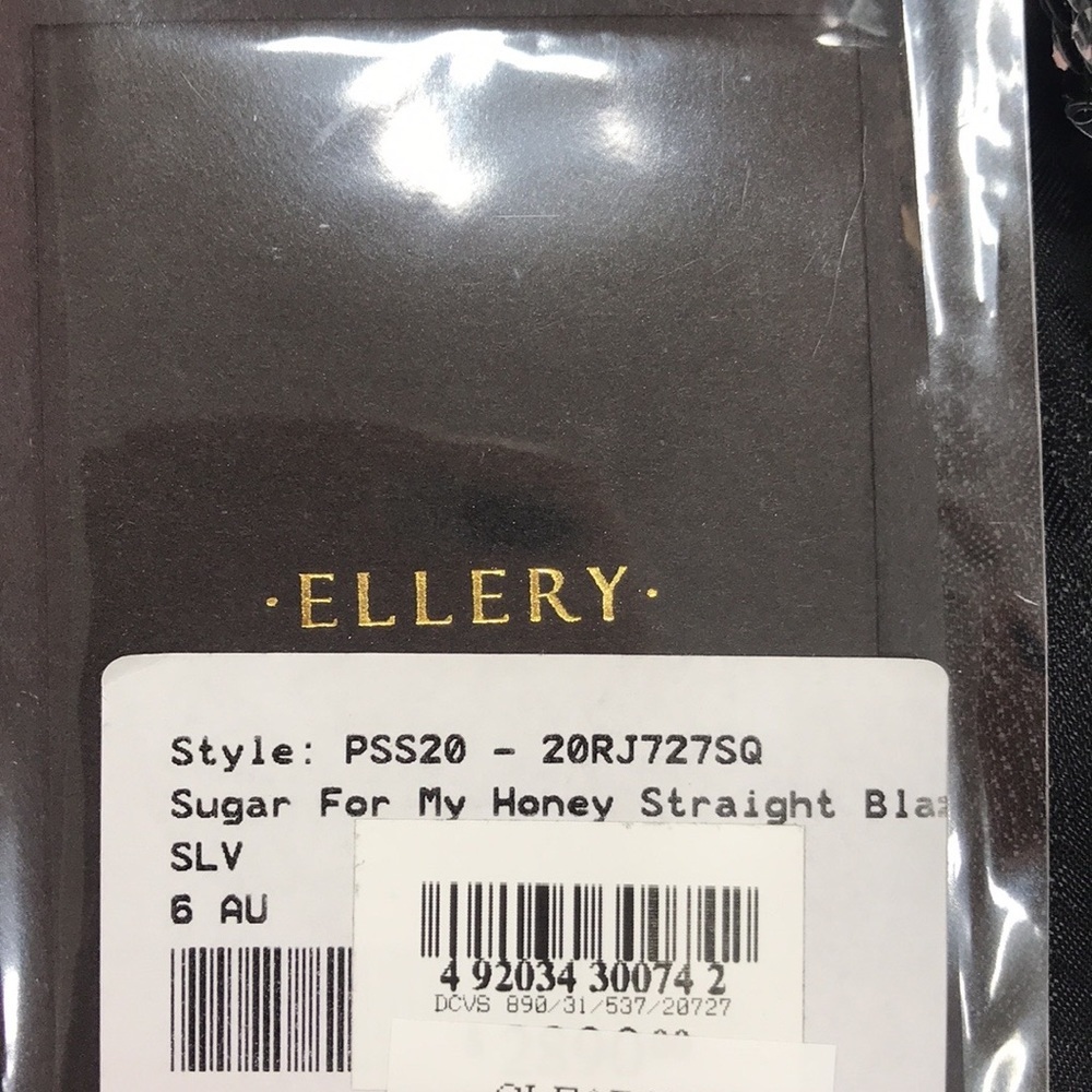 ELLERY SUGAR FOR MY HONEY SILVER SEQUIN BLAZER - Picture 10 of 13